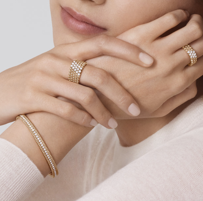 [Shinejoy]Bague diamant cinq rangs