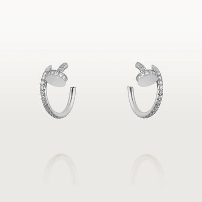 [Shinejoy]JUSTE EARRINGS 12.75MM SILVER DIAMOND