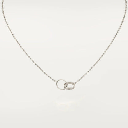 [Shinejoy]LOVE NECKLACE PINK GOLD AND SILVER