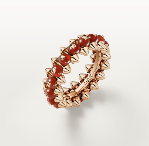 [Shinejoy]CLASH ELEGANT ROSE GOLD RING FEATURING NATURAL AGATE