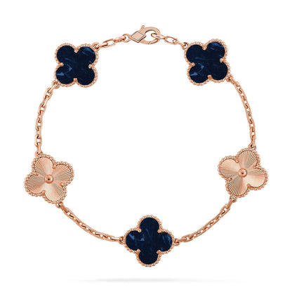 [Shinejoy]CLOVER 5 MOTIF PIETERSITE BRACELET COLLECTION