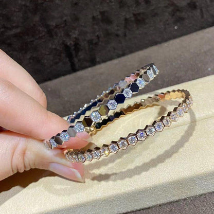 [Shinejoy]BEE LOVE GOLD BRACELET FULL DIAMOND