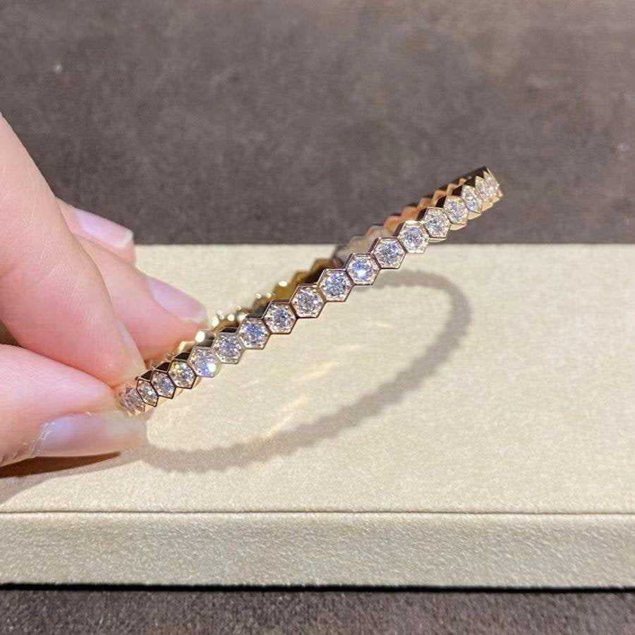 [Shinejoy]BEE LOVE GOLD BRACELET FULL DIAMOND