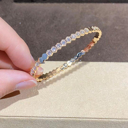 [Shinejoy]BEE LOVE GOLD BRACELET FULL DIAMOND