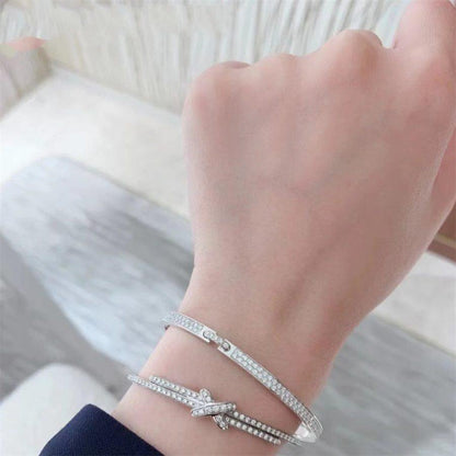 [Shinejoy]JEUX DE BRACELET DIAMONDS SILVER