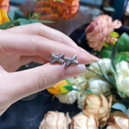 [Shinejoy]JEUX DE SILVER DIAMOND EARRINGS