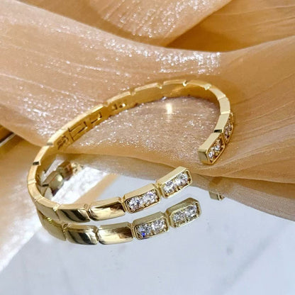 [Shinejoy jewelrys]LOVE DIAMOND OPEN  BRACELET