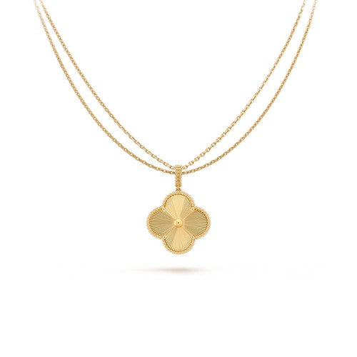 [Shinejoy]CLOVER 25MM PEDANT NECKLACE GOLD