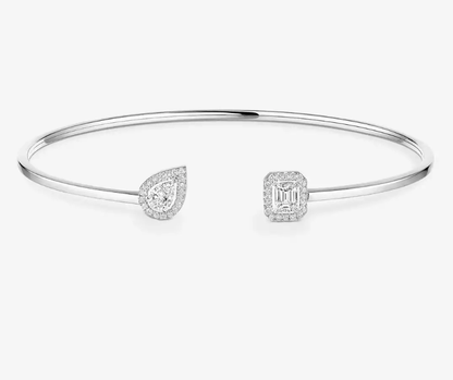 [Shinejoy]M Delicate Double-Diamond Bracelet