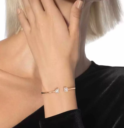 [Shinejoy]M Delicate Double-Diamond Bracelet