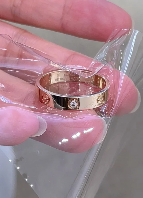 [Shinejoy]LOVE RING 4MM 1 DIAMOND