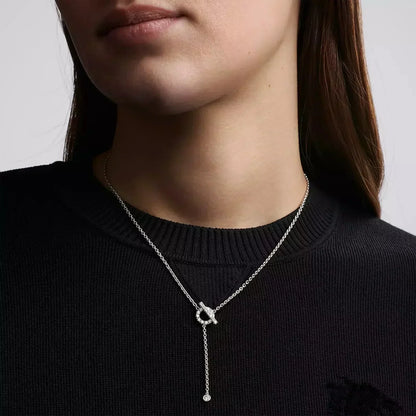 [Shinejoy]FINESSE SILVER DIAMOND NECKLACE