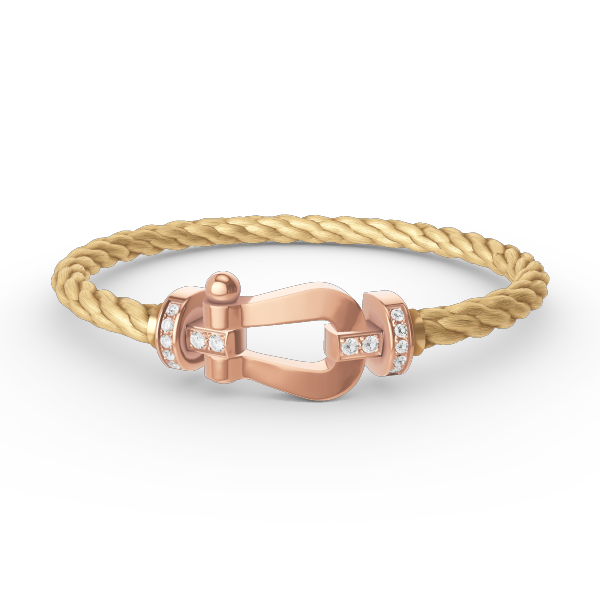 [Shinejoy]FORCE LARGE HORSESHOE HALF DIAMOND BRACELET Shinejoy GOLD
