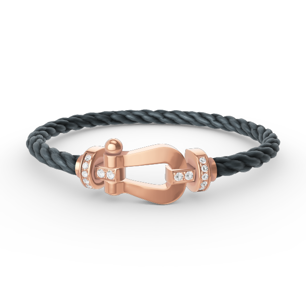 [Shinejoy]FORCE LARGE HORSESHOE HALF DIAMOND BRACELET Shinejoy GOLD