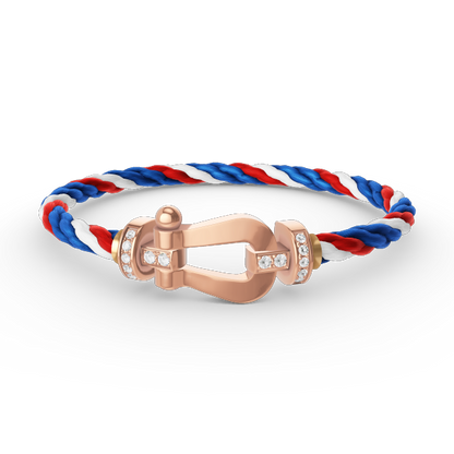 [Shinejoy]FORCE LARGE HORSESHOE HALF DIAMOND BRACELET Shinejoy GOLD