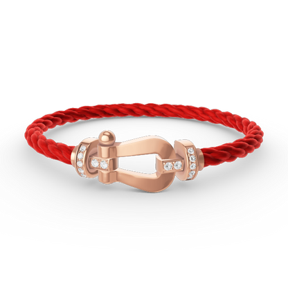 [Shinejoy]FORCE LARGE HORSESHOE HALF DIAMOND BRACELET Shinejoy GOLD