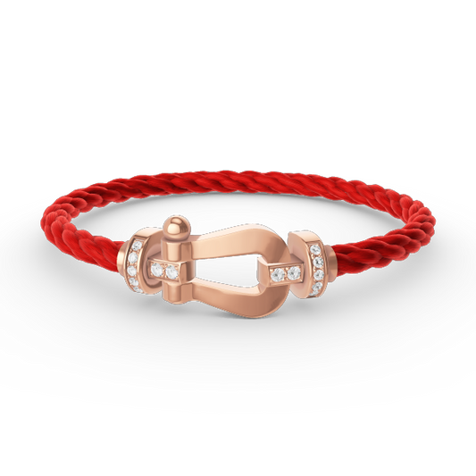 [Shinejoy]FORCE LARGE HORSESHOE HALF DIAMOND BRACELET Shinejoy GOLD