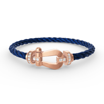 [Shinejoy]FORCE LARGE HORSESHOE HALF DIAMOND BRACELET Shinejoy GOLD