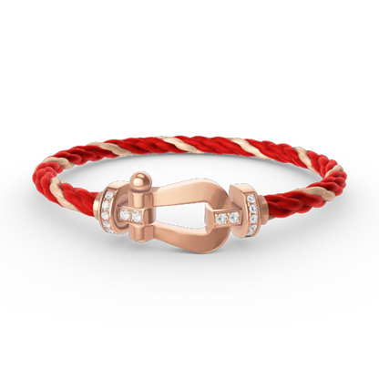 [Shinejoy]FORCE LARGE HORSESHOE HALF DIAMOND BRACELET Shinejoy GOLD