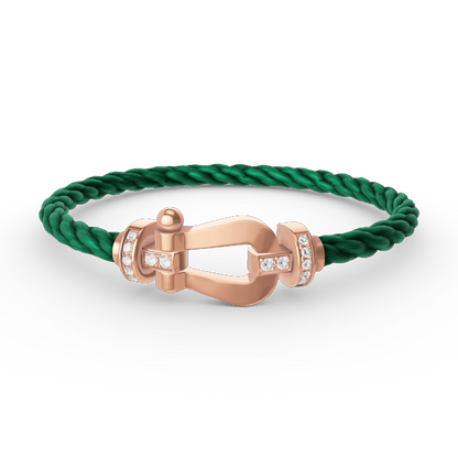 [Shinejoy]FORCE LARGE HORSESHOE HALF DIAMOND BRACELET Shinejoy GOLD