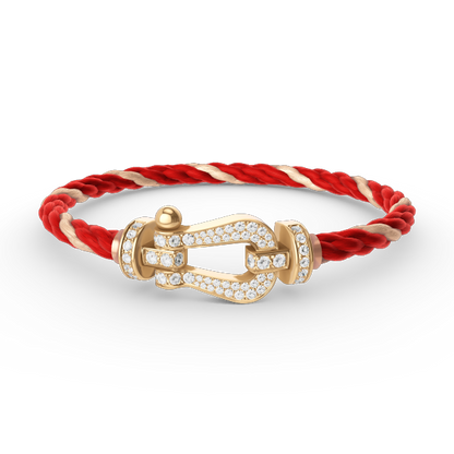 [Shinejoy]FORCE LARGE HORSESHOE FULL DIAMOND BRACELET GOLD