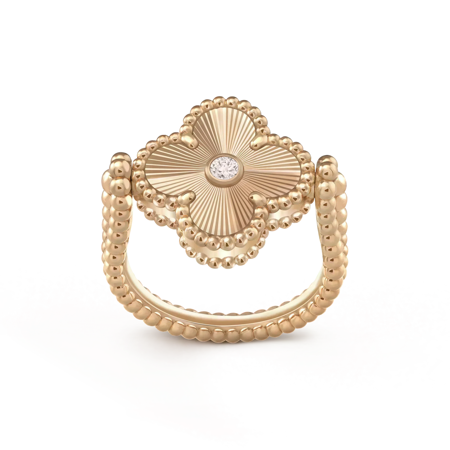 [Shinejoy]CLOVER RIVERSIBLE Shinejoy GOLD RING