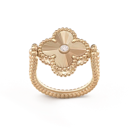 [Shinejoy]CLOVER RIVERSIBLE Shinejoy GOLD RING