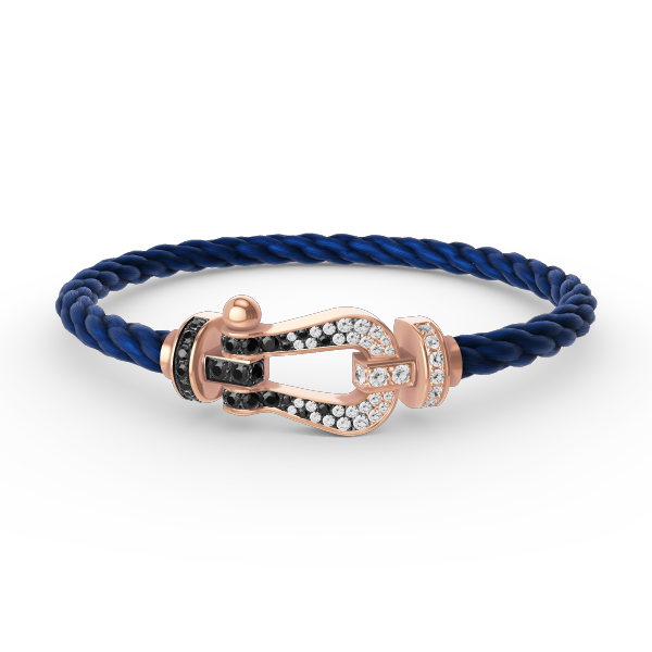 [Shinejoy]FORCE LARGE HORSESHOE BLACK WHITE DIAMOND BRACELET Shinejoy GOLD
