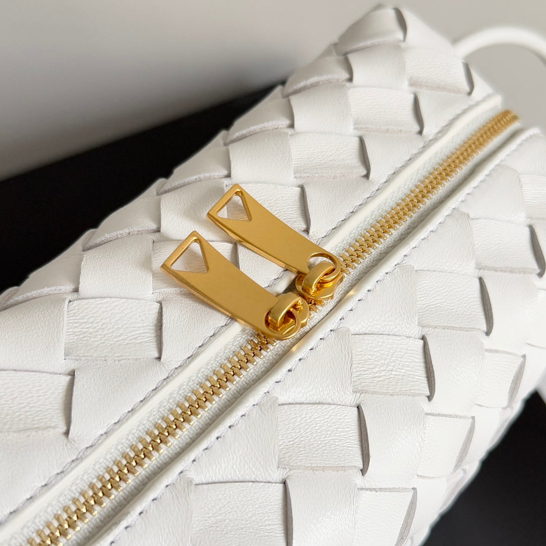 SAC CAMÉRA MINI LOOP 22 EN CUIR DE VEAU BLANC