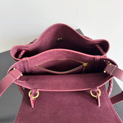 SAC BOTTEGA VENETA 25S MEDIUM CIAO CIAO 26 EN CUIR DE VEAU BOURGOGNE
