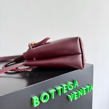 SAC BOTTEGA VENETA 25S MEDIUM CIAO CIAO 26 EN CUIR DE VEAU BOURGOGNE
