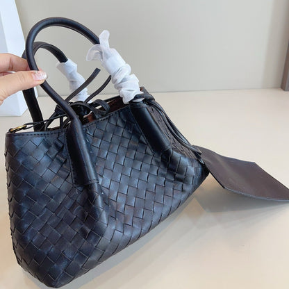 PETIT SAC CABAS PINACOTECA 25 EN CUIR DE VEAU NOIR