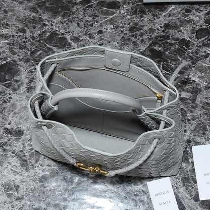 BV MEDIUM ANDIAMO 32CM AGNEAU GRIS