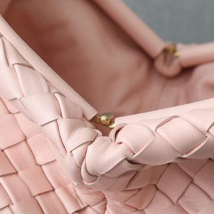 LAUREN 1980 BAG 31 IN MELON PINK LAMBSKIN GOLD STRAP