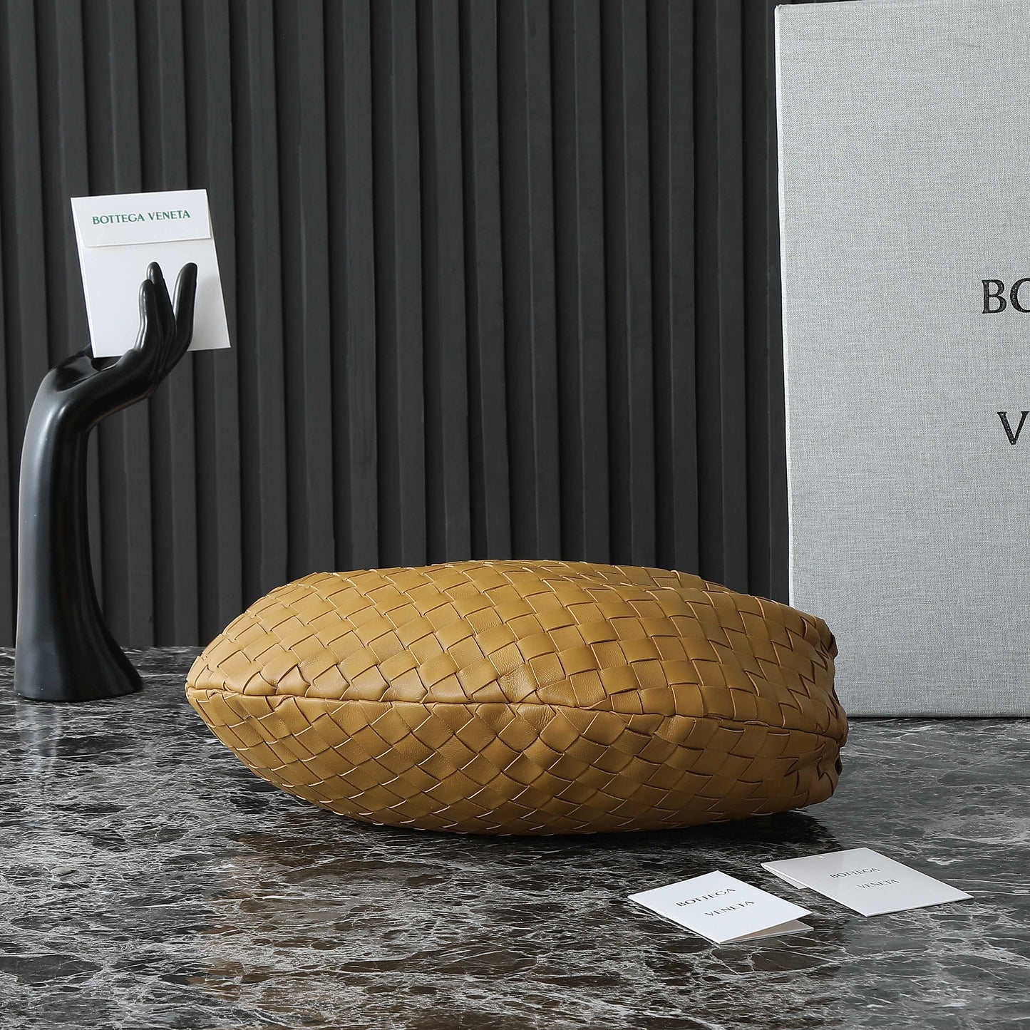 BOTTEGA VENETA 25S MINI JODIE 36 EN CUIR DE VEAU BRONZE CHAUD MATÉRIEL DORÉ