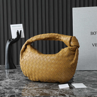 BOTTEGA VENETA 25S MINI JODIE 36 EN CUIR DE VEAU BRONZE CHAUD MATÉRIEL DORÉ