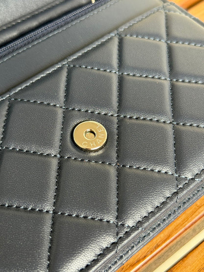 SAC CC WOC ENTRUPY 19 EN CUIR DE VEAU BLEU INDIGO
