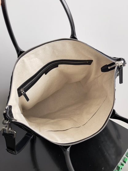 BOTTEGA VENETA 25S ANDIAMO GRAND INTRECCIATO 39 EN CUIR DE VEAU NOIR