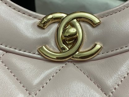 SAC DE COURSES CC 39 GRAND MODÈLE EN CUIR DE VEAU ROSE PÂLE