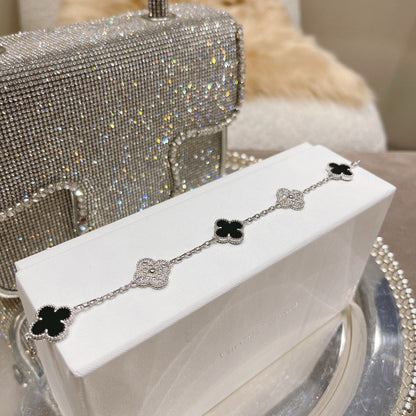 [Shinejoy] CLOVER 5 MOTIF ONYXS BRACELET COLLECTION