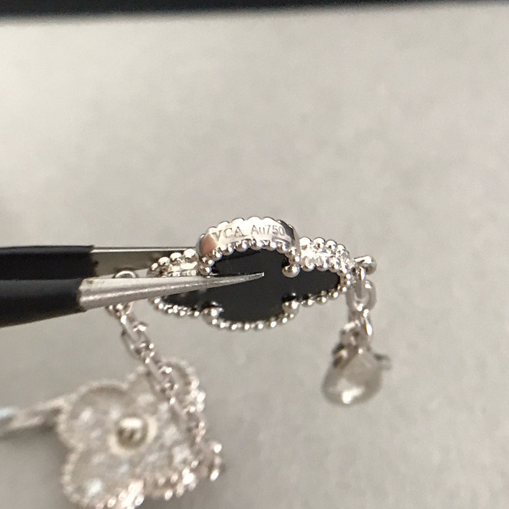 [Shinejoy] CLOVER 5 MOTIF ONYXS BRACELET COLLECTION