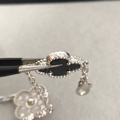 [Shinejoy] CLOVER 5 MOTIF ONYXS BRACELET COLLECTION