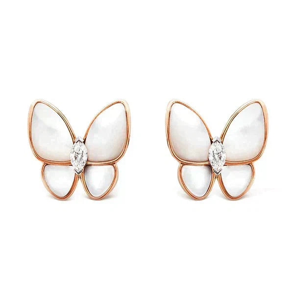 [Shinejoy]BUTTERFLY MOP DIAMOND EARRINGS