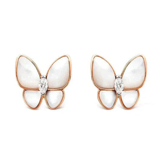 [Shinejoy]BUTTERFLY MOP DIAMOND EARRINGS