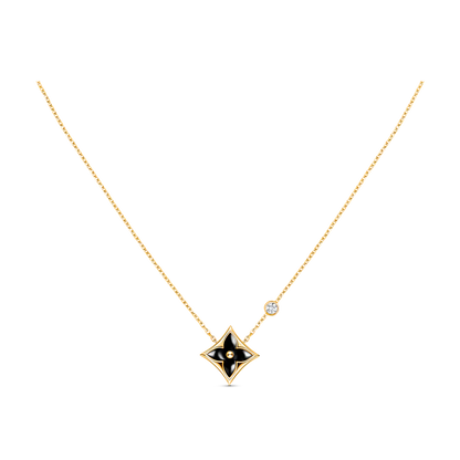 [Shinejoy]STAR BLACK MOP NECKLACE