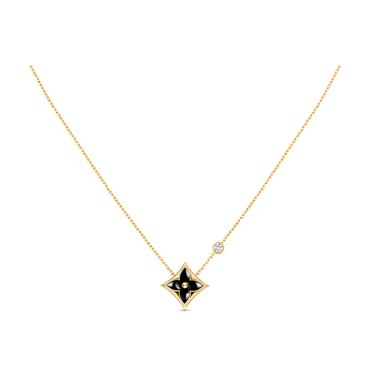 [Shinejoy]STAR BLACK MOP NECKLACE