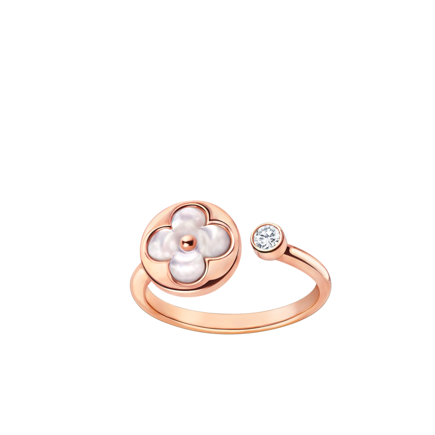 [Shinejoy]SUN 1 DIAMOND PINK MOP RING