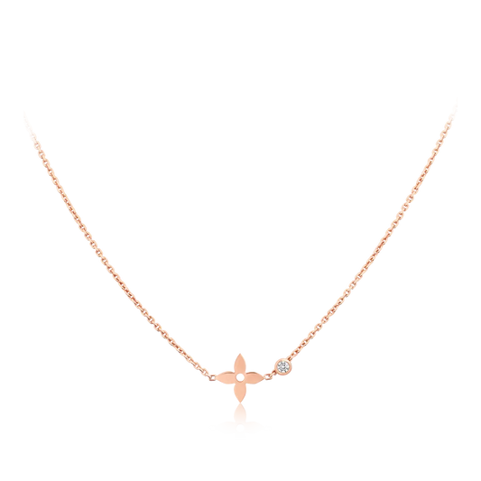 [Shinejoy]BLOSSOM PENDANT PINK GOLD AND DIAMOND