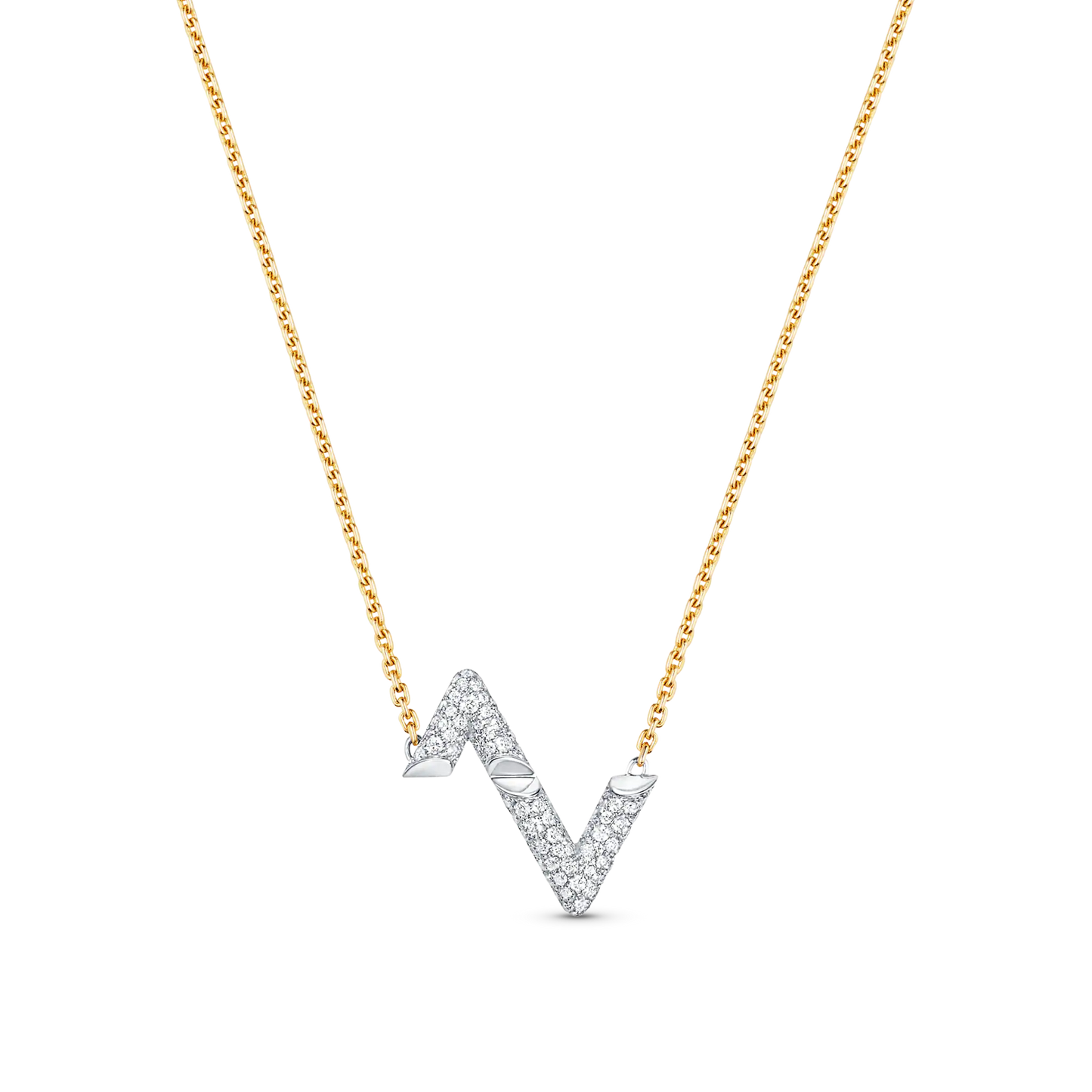[Shinejoy]VOLT SILVER DIAMOND PEDANT NECKLACE