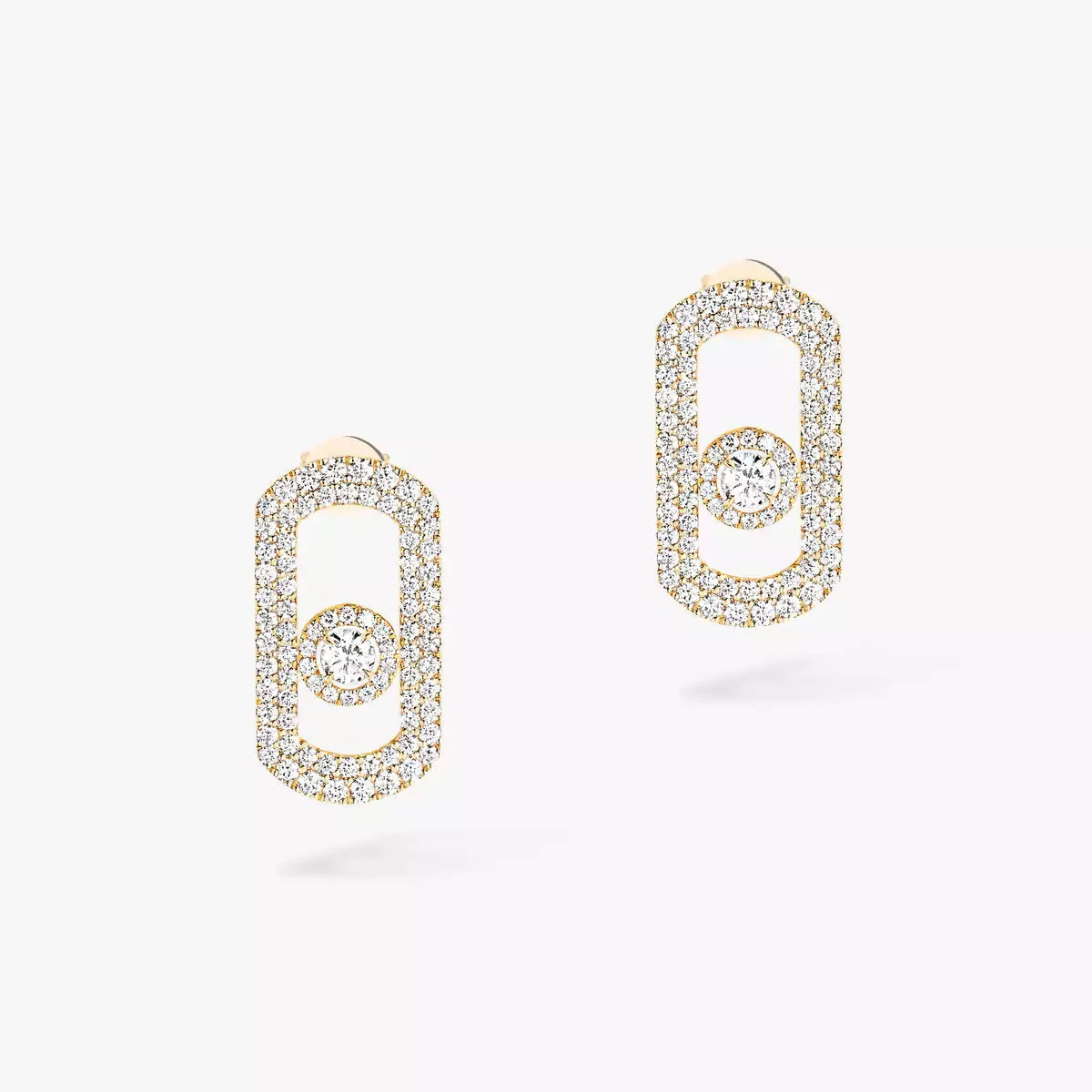 [Shinejoy]So Move Pave_-Set Diamond Earrings in Silver